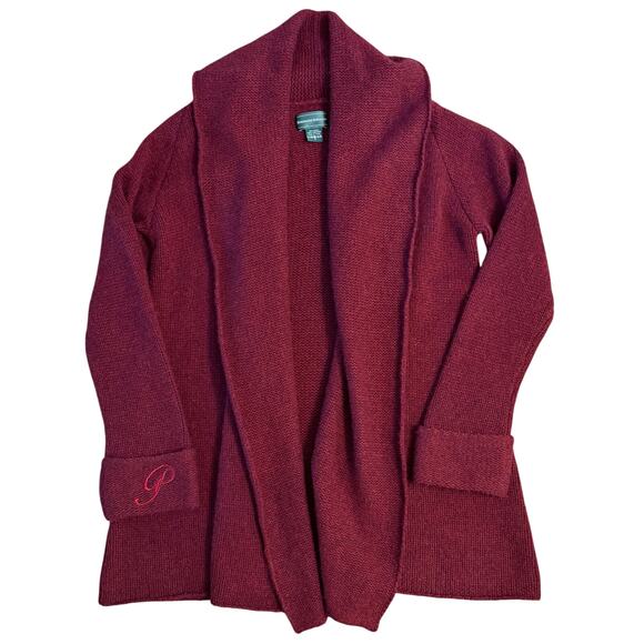 Hammacher Schlemmer Women’s 100% Cashmere Washable Topper Cardigan Sweater Sz S - Picture 1 of 8
